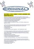 MATERNAL CHILD CORRECT STUDYS ANSWERS AND QUESTIONS SET A&period;pdf