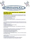 MATERNAL CHILD PRACTICE 2027 ANSWERS AND QUESTIONS SET A&period;pdf