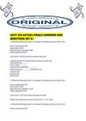 ACCT 526 ACTUAL FINALS ANSWERS AND QUESTIONS SET A&period;pd