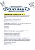 CAPA ANSWERS AND QUESTIONS SET A&period;pd