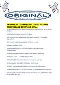 INDIANA PSI COSMETOLOGY CORRECT EXAMS ANSWERS AND QUESTIONS SET A&period;pdf