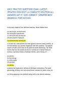 ANCC PRACTICE QUESTIONS EXAM &vert;LATEST UPDATED 2026&sol;2027 &vert;A COMPLETE SOLUTION ALL ANSWERS GET IT 100&percnt; CORRECT &vert;VERIFIED BEST GRADED A&plus; FOR SUCCESS
