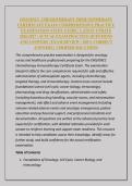 ONS&sol;ONCC CHEMOTHERAPY IMMUNOTHERAPY &NewLine;CERTIFICATE EXAM&colon; COMPREHENSIVE PRACTICE &NewLine;EXAMINATION STUDY GUIDE &vert; LATEST UPDATE &NewLine;2026&sol;2027 &vert; ACTUAL EXAM PRACTICE QUESTIONS &NewLine;AND ANSWERS &vert; EXAM REVIEW &vert; 100&percnt; CORRECT &NewLine;ANSWERS &vert; VERIFIED SOLUTIONS 