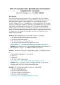 AAPC CPC Exam &lpar;2026&sol;2027&rpar; &ndash; Certified Professional Coder &vert; 100 Practice Questions with Correct Answers