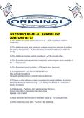 IHS CORRECT EXAMS ALL ANSWERS AND QUESTIONS SET A&period;pd