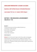 WILDLAND FIREFIGHTER 1C EXAM A & B 2026&NewLine;Questions with Verified Answers & Detailed Rationales&NewLine;Latest Update This Year &vert; A&plus; Graded &vert; NWCG-Aligned