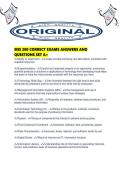 MIS 200 CORRECT EXAMS ANSWERS AND QUESTIONS SET A&period;pd