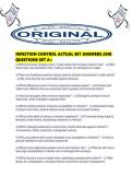 INFECTION CONTROL ACTUAL SET ANSWERS AND QUESTIONS SET A&period;pdf