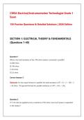 CWEA Electrical&sol;Instrumentation Technologist Grade 1 &NewLine;Exam&NewLine;150 Practice Questions & Detailed Solutions &vert; 2026 Edition