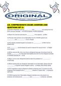 A2L COMPREHENSIVE EXAMS ANSWERS AND QUESTIONS SET A&period;pd