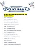 ACRP CCRA CORRECT EXAMS ANSWERS AND QUESTIONS SET A&period;pdf
