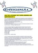 AHA PALS all EXAMS TEST PAPER ANSWERS AND QUESTIONS SET A&period;pd