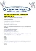 PUR 3000 EVALUATION TEST ANSWERS AND QUESTIONS SET A&period;pdf