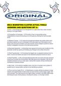 DECA MARKETING CLUSTER ACTUAL FINALS ANSWERS AND QUESTIONS SET A&period;pdf