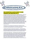 DECA MARKETING CLUSTER CORRECT EXAMS ANSWERS AND QUESTIONS SET A&period;pdf