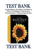 TEST BANK &NewLine;Campbell Biology AP&reg; Edition 11th Edition by &NewLine;Lisa A&period; Urry&comma; Michael L&period; Cain&comma; Steven A&period; &NewLine;Wasserman&comma; Peter V&period; Minorsky &Jane B&period; Reece