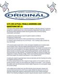 ILTS 290 ACTUAL FINALS ANSWERS AND QUESTIONS SET A&period;pdf