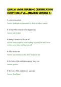 QUALYS VMDR TRAINING CERTIFICATION&NewLine;SCRIPT 2026 FULL ANSWERS GRADED A&plus;&NewLine;