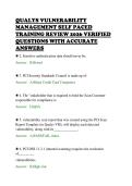 QUALYS VULNERABILITY&NewLine;MANAGEMENT SELF PACED&NewLine;TRAINING REVIEW 2026 VERIFIED&NewLine;QUESTIONS WITH ACCURATE&NewLine;ANSWERS&NewLine;