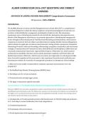 ALARM Course Exam &lpar;2026&sol;2027&rpar; &ndash; Advances in Labour and Risk Management &vert; 100 Practice Questions with Correct Answers