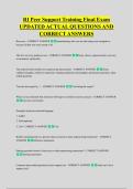 RI Peer Support Training Final Exam &NewLine;UPDATED ACTUAL QUESTIONS AND &NewLine;CORRECT ANSWERS
