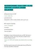 MACROECONOMICS EXAM SCRIPT SOLVED&NewLine;QUESTIONS ACCURATE ANSWER&NewLine;COLLECTION&NewLine;