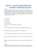 ABSITE &ndash; BILIARY QUESTIONS WITH&NewLine;CORRECT ANSWERS 2026&sol;2027