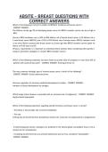 ABSITE &ndash; BREAST QUESTIONS WITH&NewLine;CORRECT ANSWERS