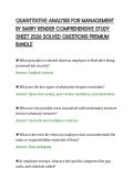 QUANTITATIVE ANALYSIS FOR MANAGEMENT&NewLine;BY BARRY RENDER COMPREHENSIVE STUDY&NewLine;SHEET 2026 SOLVED QUESTIONS PREMIUM&NewLine;BUNDLE&NewLine;