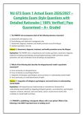 NU 673 Exam 1 Actual Exam 2026&sol;2027 &ndash; Complete Exam-Style Questions with Detailed Rationales &vert; 100&percnt; Verified &vert; Pass Guaranteed &ndash; A&plus; Graded