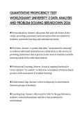 QUANTITATIVE PROFICIENCY TEST&NewLine;WORLDQUANT UNIVERSITY 2 DATA ANALYSIS&NewLine;AND PROBLEM-SOLVING BREAKDOWN 2026