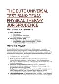Texas Physical Therapy Jurisprudence &lpar;TX JAM&rpar; Elite Test Bank 2026&sol;2027 &vert; S-Tier Rationales & Analysis