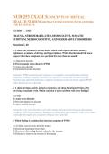 NUR 253 EXAM 3CONCEPTS OF MENTAL &NewLine;HEALTH NURSING100 PRACTICE QUESTIONS WITH ANSWERS &NewLine;AND RATIONALES 