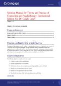 Solution Manual for Theory and Practice of Counseling and Psychotherapy&comma; International Edition&comma; 11th Edition by Dr&period; Gerald Corey &ndash; Complete Solutions Guide