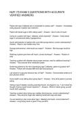 NUR 170 EXAM 3 &lpar;GALEN&rpar; QUESTIONS WITH ACCURATE