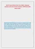 IAAI CFI Exam Ultimate Exam Prep  &lpar;2026&rpar; &vert; Advanced &NewLine;Questions and Correct Answers Graded A &vert; NFPA 921 & 1033 &NewLine;Master Guide 