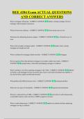 REE 4204 Exam ACTUAL QUESTIONS &NewLine;AND CORRECT ANSWERS