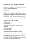NURS 170 FINAL EXAM VERIFIED STUDY GUIDE