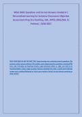 WGU D662 Questions and Correct Answers Graded A &vert; &NewLine;Personalized Learning for Inclusive Classrooms Objective &NewLine;Assessment Prep &lpar;Co-Teaching&comma; UDL&comma; MTSS&comma; IDEA&sol;504&comma; EL &NewLine;Policies&rpar; &vert; 2026-2027 