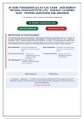 ATI CMS FUNDAMENTALS ACTUAL EXAM - ASSESSMENT&NewLine;TECHNOLOGIES INSTITUTE &lpar;ATI&rpar; - 2026&sol;2027 ACADEMIC&NewLine;YEAR - VERIFIED QUESTIONS AND ANSWERS&NewLine;170 Questions with Answers and Detailed Rationales&NewLine;100 PERCENT GUARANTEED PASS