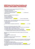 AORN Periop 101 Final Exam Questions and Answers&vert; Latest Update&vert; Guaranteed Pass
