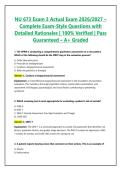 NU 673 Exam 3 Actual Exam 2026&sol;2027 &ndash; Complete Exam-Style Questions with Detailed Rationales &vert; 100&percnt; Verified &vert; Pass Guaranteed &ndash; A&plus; Graded