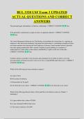 BUL 3320 USF Exam 3 UPDATED &NewLine;ACTUAL QUESTIONS AND CORRECT &NewLine;ANSWERS