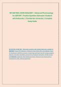 NR 568 FINAL EXAM 2026&sol;2027 &vert; Advanced Pharmacology &NewLine;for AGPCNP &vert; Practice Questions &Answers Graded A &NewLine;with Rationales &vert; Chamberlain University &vert; Complete &NewLine;Study Guide 