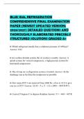 BLUE SEAL REFRIGERATION&NewLine;COMPREHENSIVE FINAL EXAMINATION&NewLine;PAPER &lpar;NEWEST UPDATED VERSION&colon;&NewLine;2026&sol;2027&rpar; DETAILED QUESTIONS AND&NewLine;THOROUGHLY ELABORATED PRECISELY&NewLine;STRUCTURED SOLUTIONS GRADED A&plus;