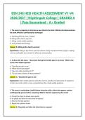 BSN 246 HESI HEALTH ASSESSMENT V1-V4 Latest 2026&sol;2027 &vert; Nightingale College &vert; GRADED A &vert; Pass Guaranteed - A&plus; Graded