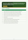 BCOT FINAL COMPREHENSIVE EXAM PRACTICE QUESTIONS AND&NewLine;CORRECT ANSWERS &lpar;VERIFIED ANSWERS&rpar; PLUS RATIONALES&NewLine;Q&A INSTANT DOWNLOAD PDF