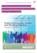 Test Bank for Public&sol;Community Health and Nursing Practice&semi; Caring for Populations 3rd Edition &lpar;F&period;A&period; Davis&comma; 2023&rpar; by Savage&comma; Gillespie and Whitehouse&comma; Isbn no&semi; 9781719647144&comma; all 25 Chapters Covered&vert;Ace your exam on your first attempt &excl;&excl;&excl;