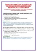 ABDSM Dental Sleep Medicine Final Exam &ndash; 350 Original Practice Questions & Detailed Answers &vert; OSA&comma; Oral Appliance Therapy&comma; Sleep Testing & Clinical Management &vert; 2026&ndash;2027 Study Guide