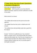 IT Help Desk Interview Exam Questions & Answers &lpar;Grade A&plus;&rpar;&period;docx&NewLine;&NewLine;